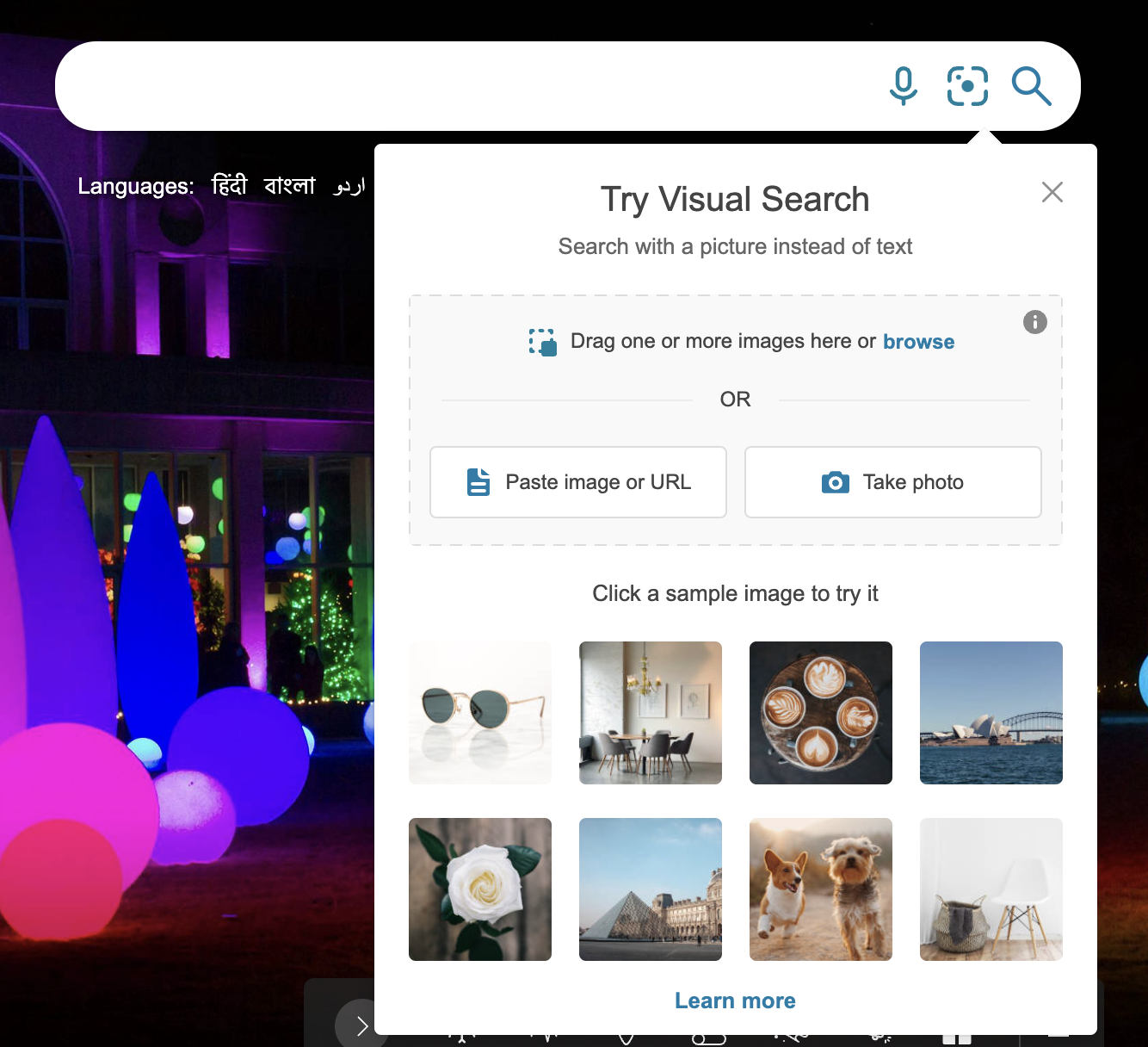 reverse image search in visual search