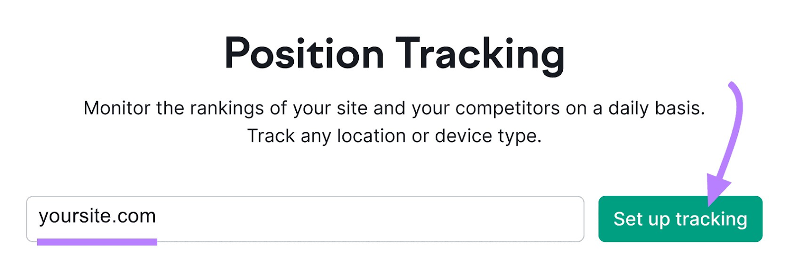 Position Tracking tool