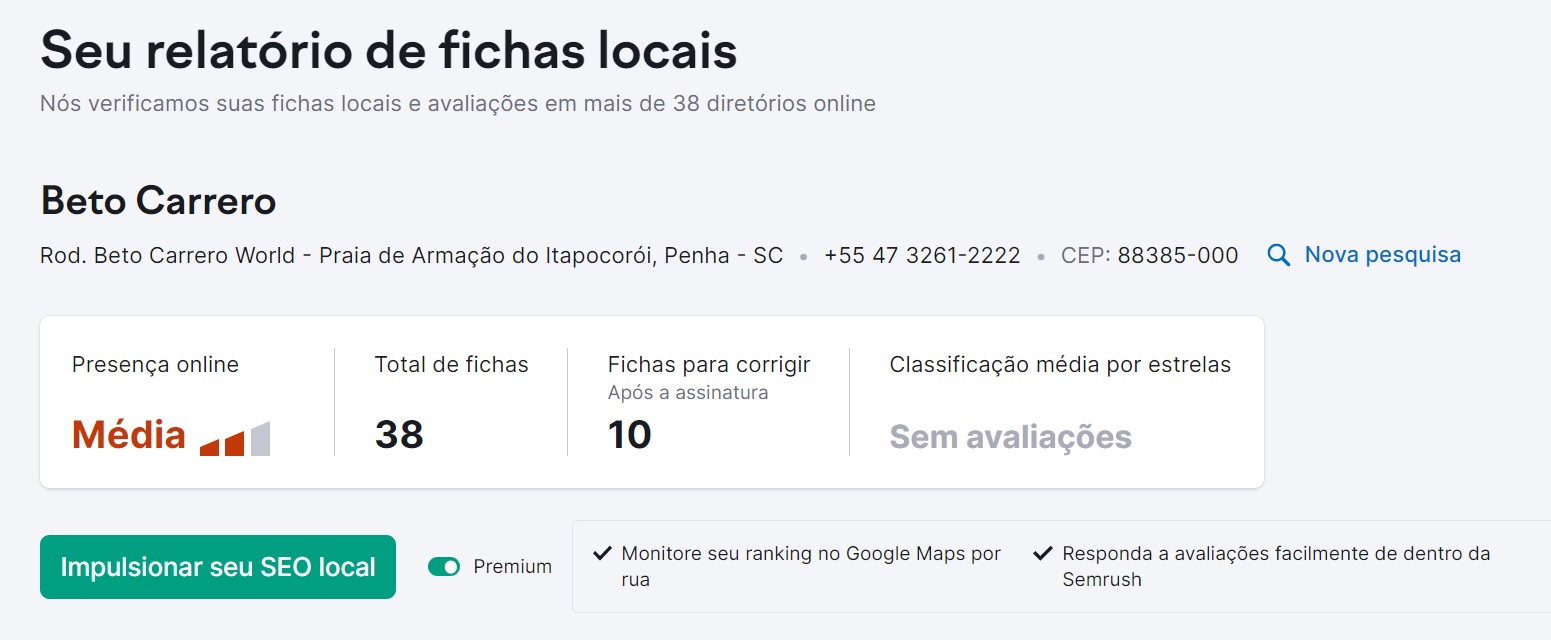 13 táticas para ter melhores resultados 11 seo off-page - ferramenta listing management da semrush