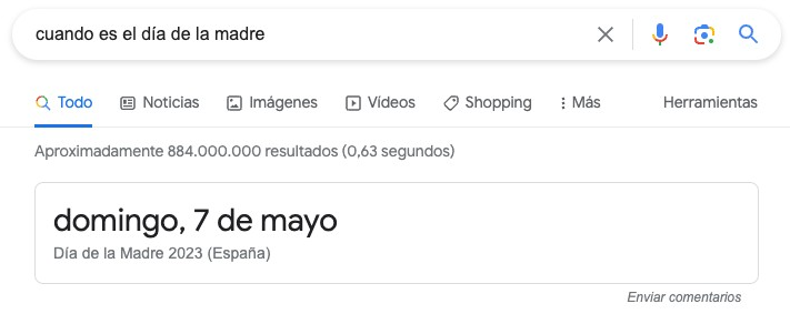 Respuestas directas en las SERP de Google