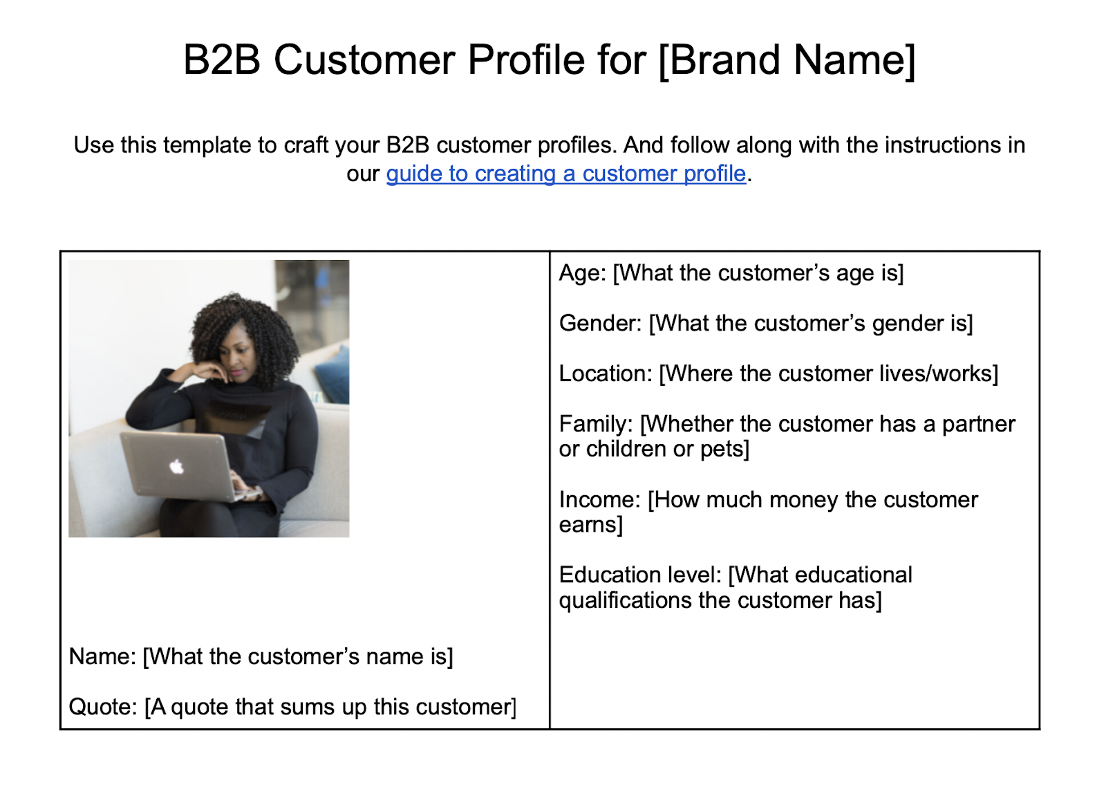 How to Create a Customer Profile ( Free Templates) How to Create a Customer Profile ( Free Templates)