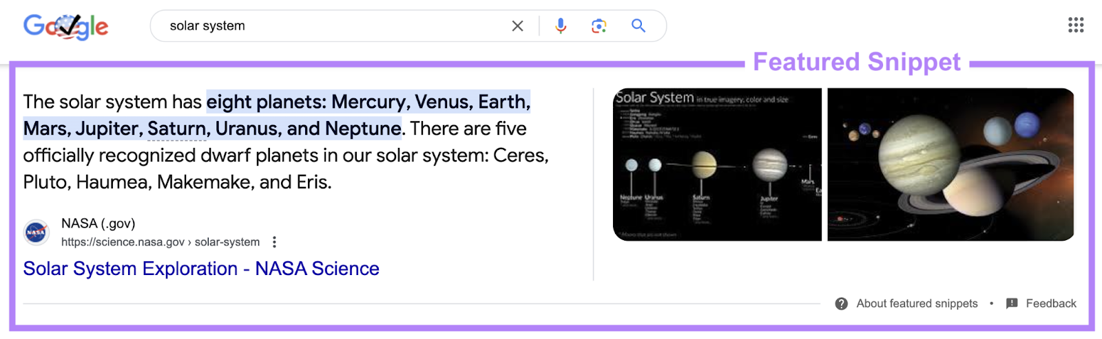 featured snippet illustration  includes images arsenic  well