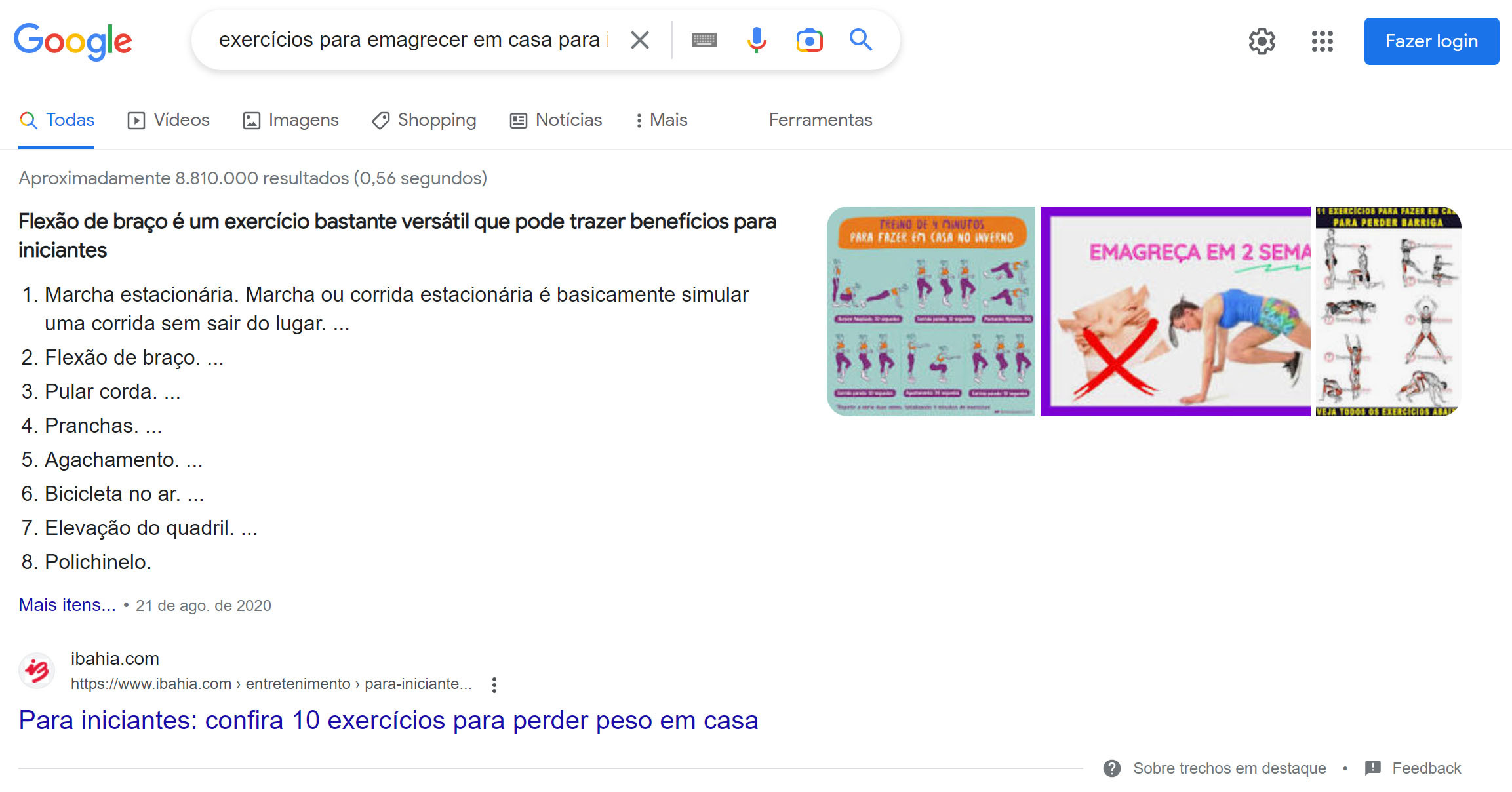 O que são Featured Snippets e quais os diferentes tipos? 8 exemplo de featured snippet com palavra-chave específica