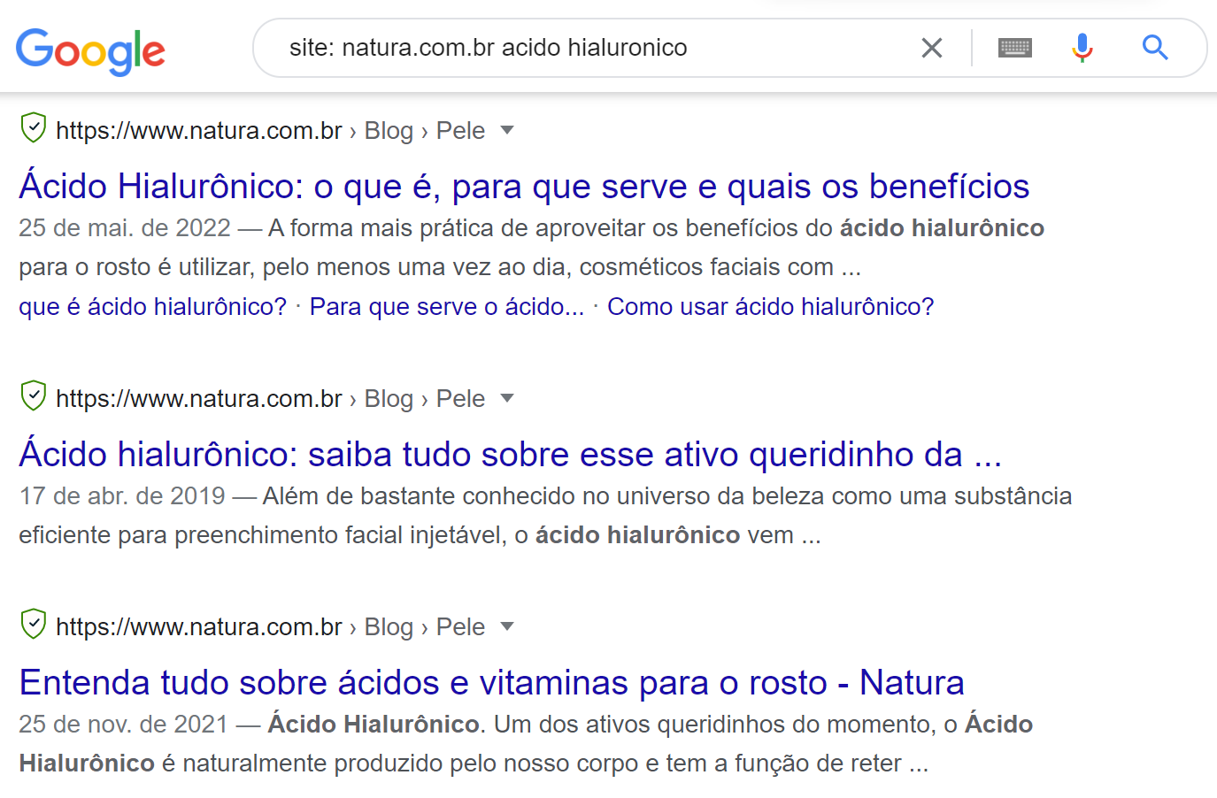 técnicas de seo - pesquisa google detalhada