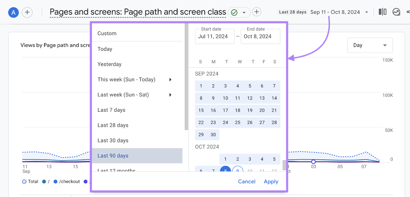 calendar options