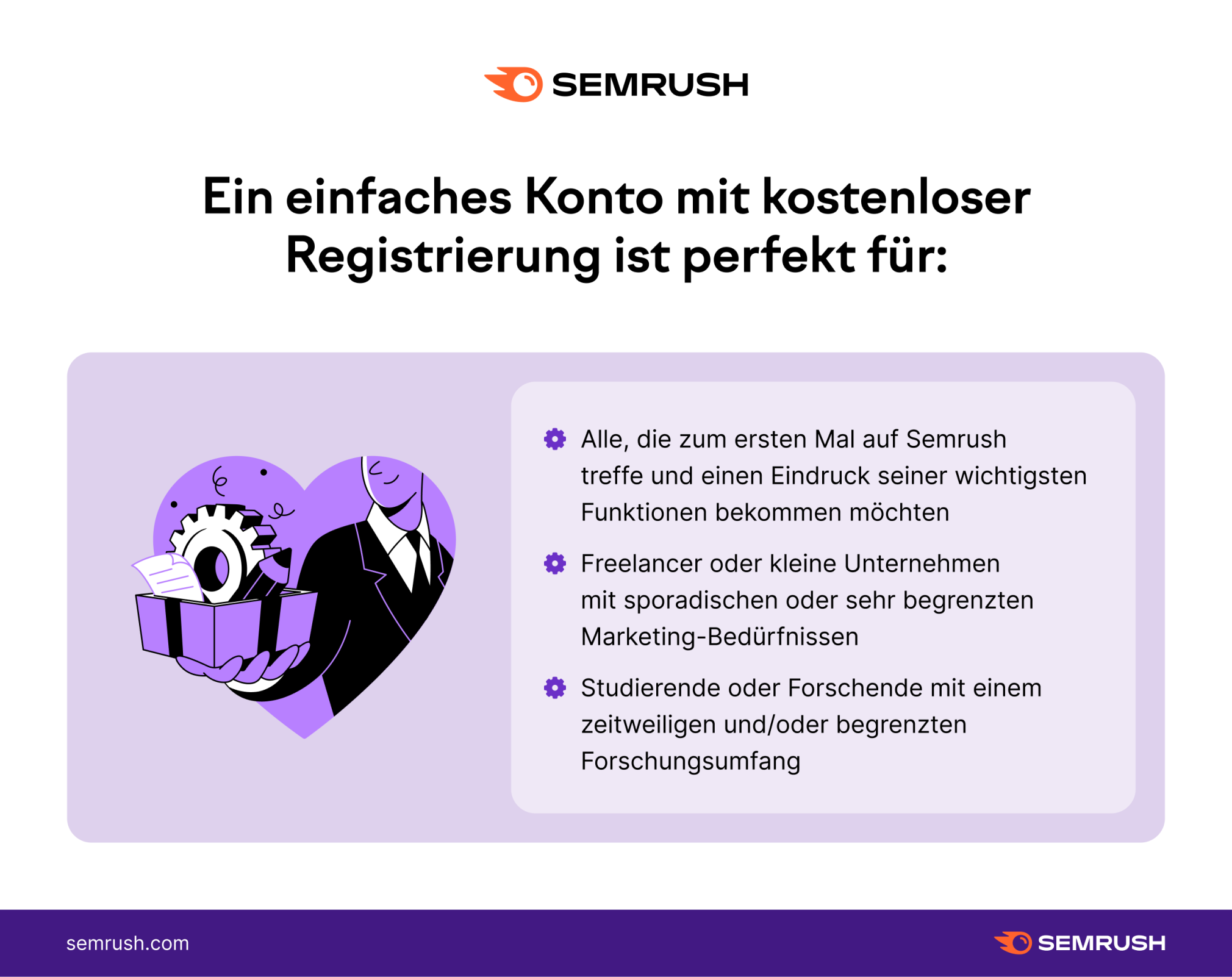 dauerhaft kostenloses Semrush Konto