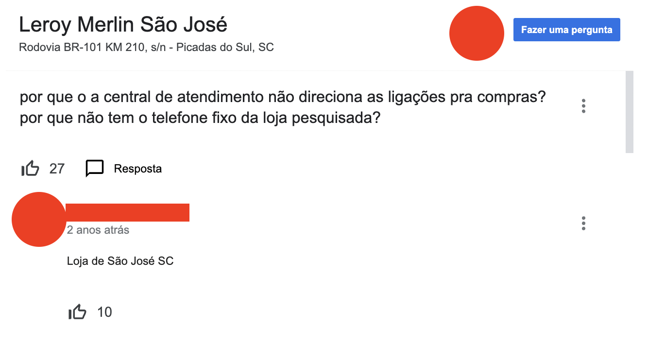google perfil da empresa - perguntas e respostas