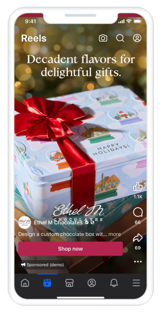 Marketing campaign example: “Holiday Marketing” by Ethel M Chocolates