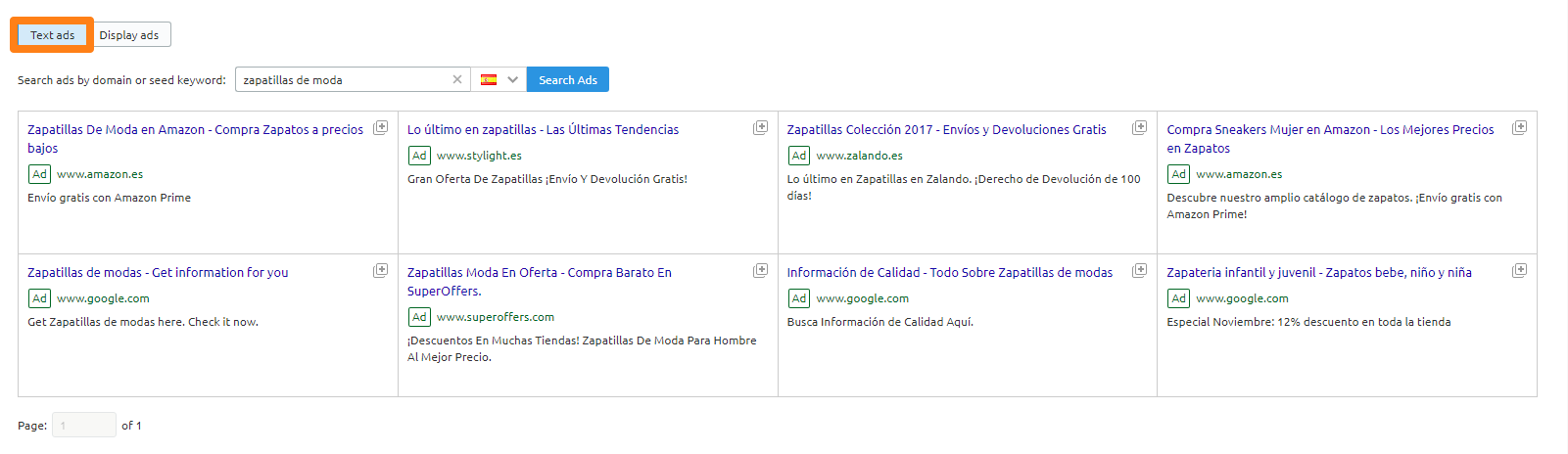 Estrategias PPC competencia - Texto ads