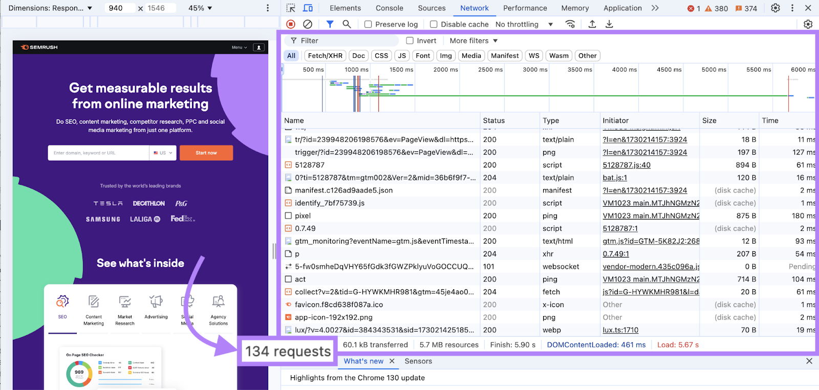 http requests window highlighted