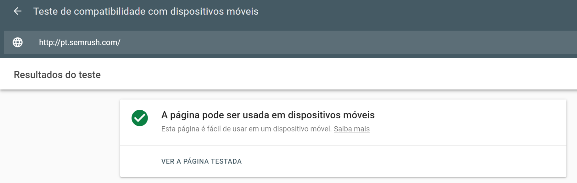 como melhorar seo - teste de compatibilidade com dispositivos móveis