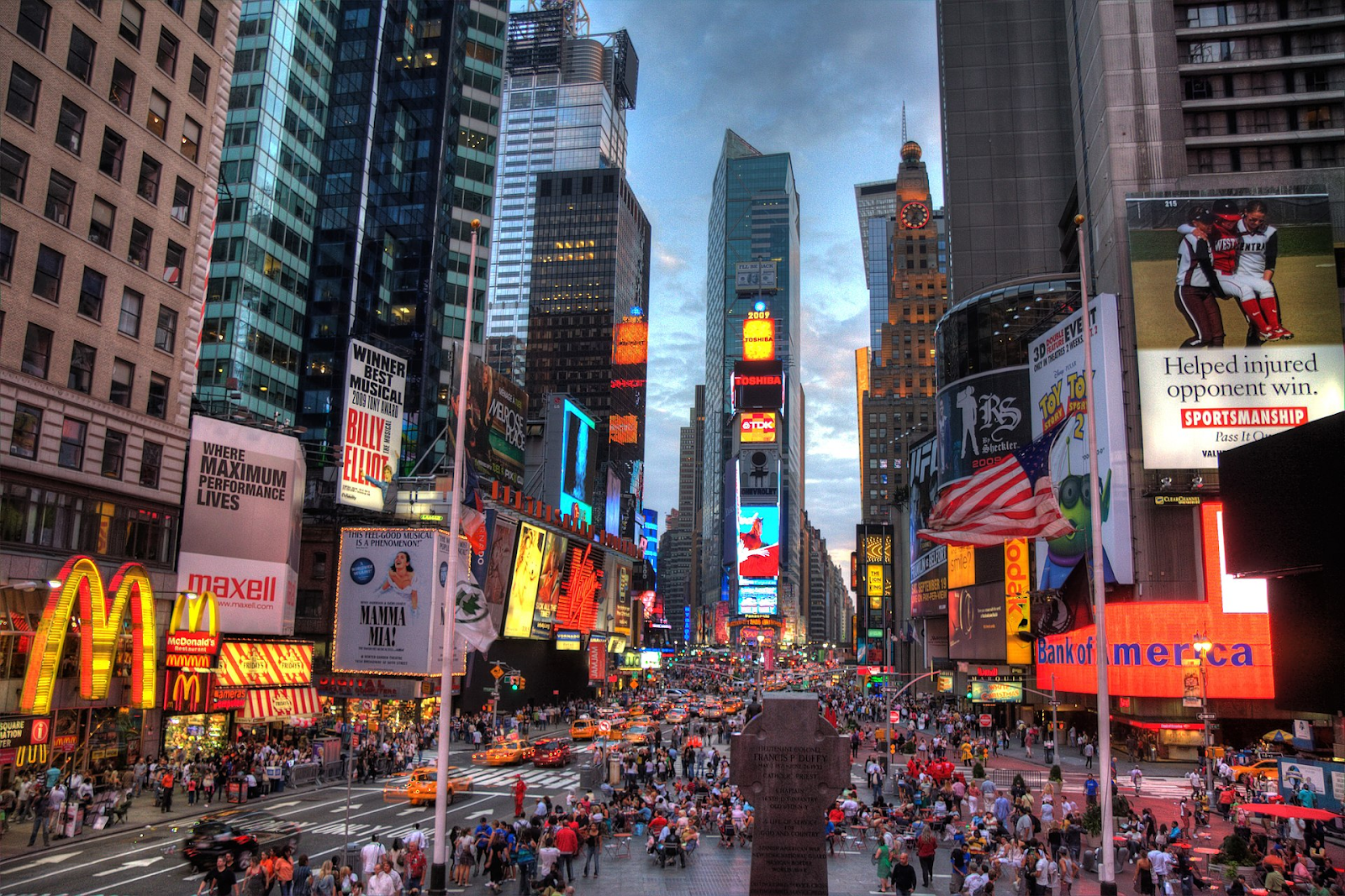 A picture of Times Square