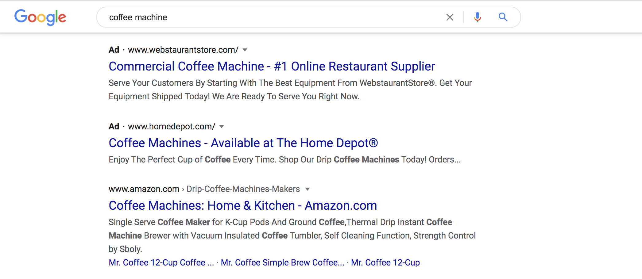 search PPC ads