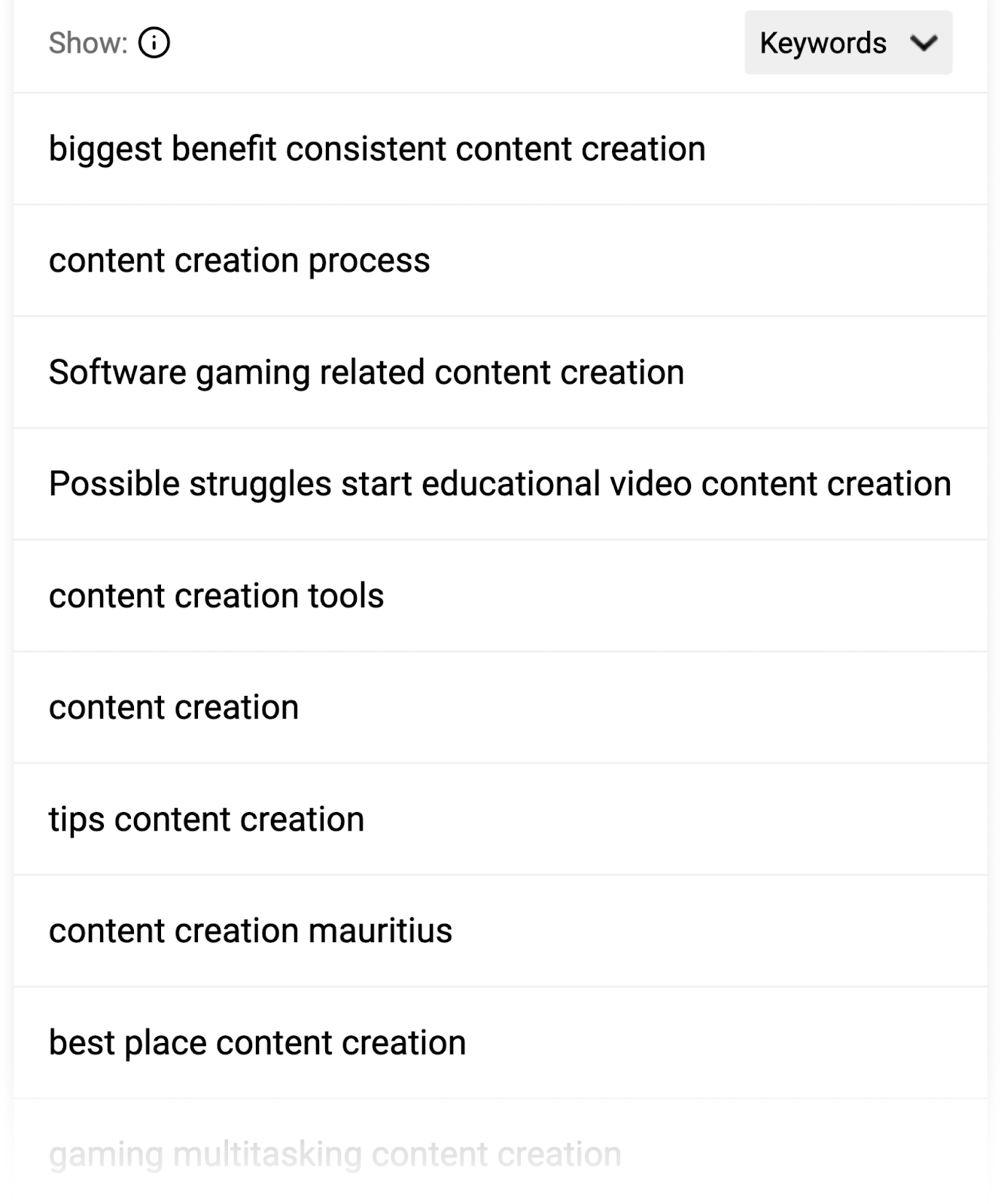 QuestionDB results overview