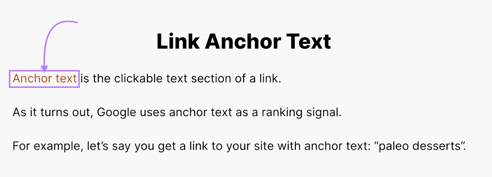 An external link with "Anchor text" as an anchor text in Backlinko's blog