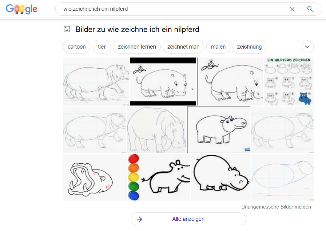 SERP-Funktion Bilder