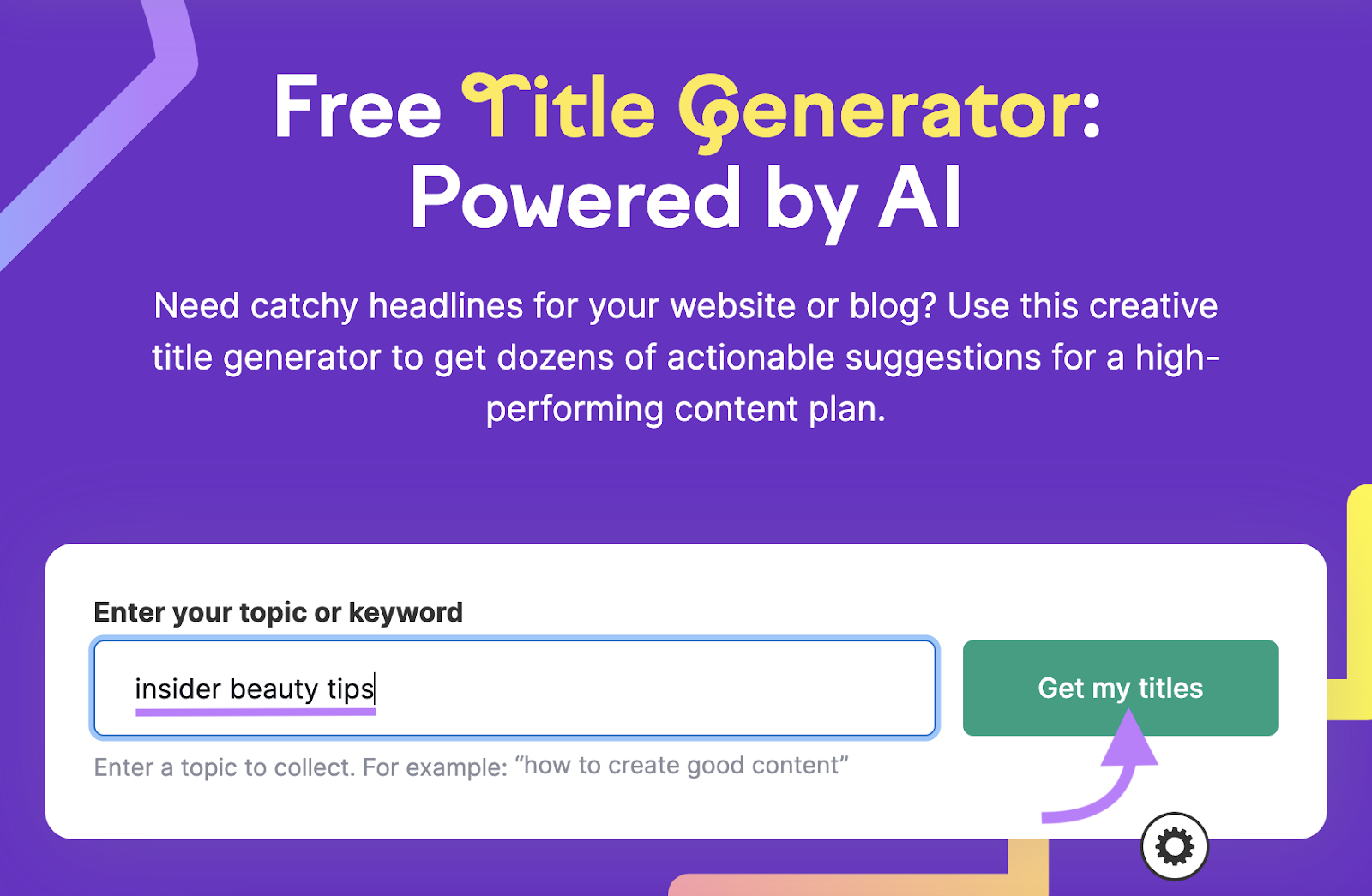 Free Title Generator: Powered by AI tool