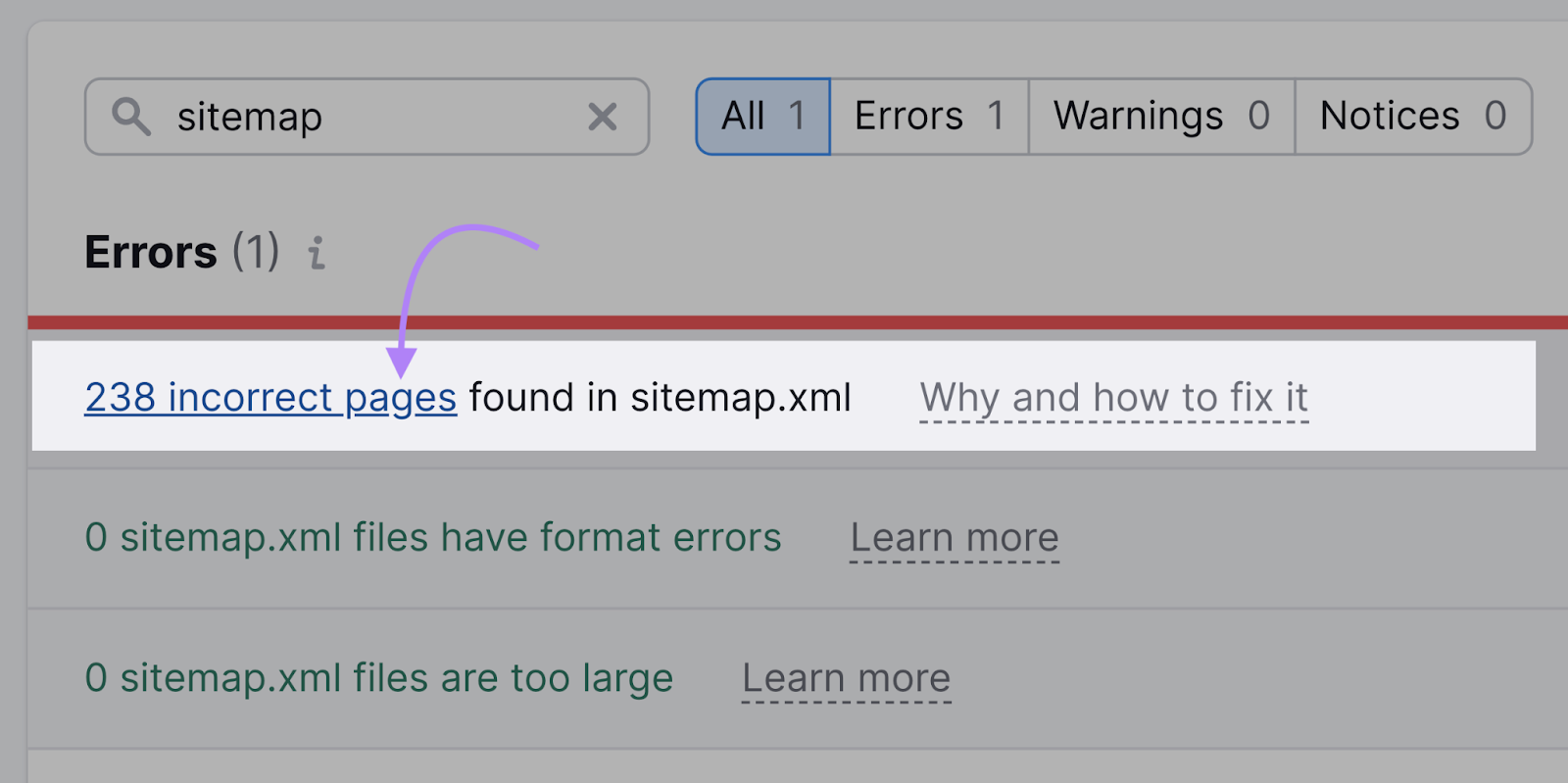 Best Practices for SEO Site Structures 41 "238 incorrect pages found in sitemap.xml" on Site Audit Issues clicked