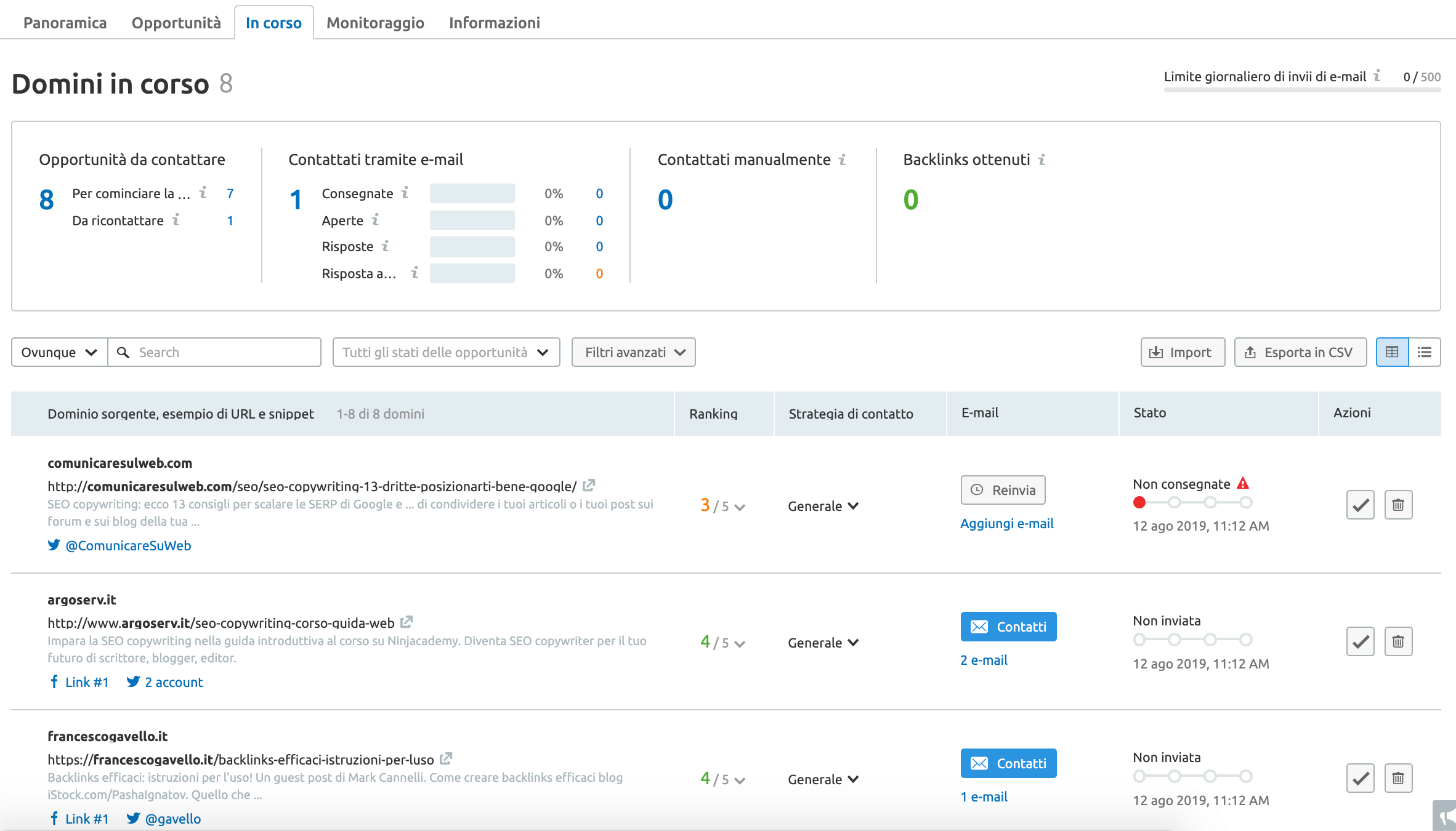 link building tool di semrush