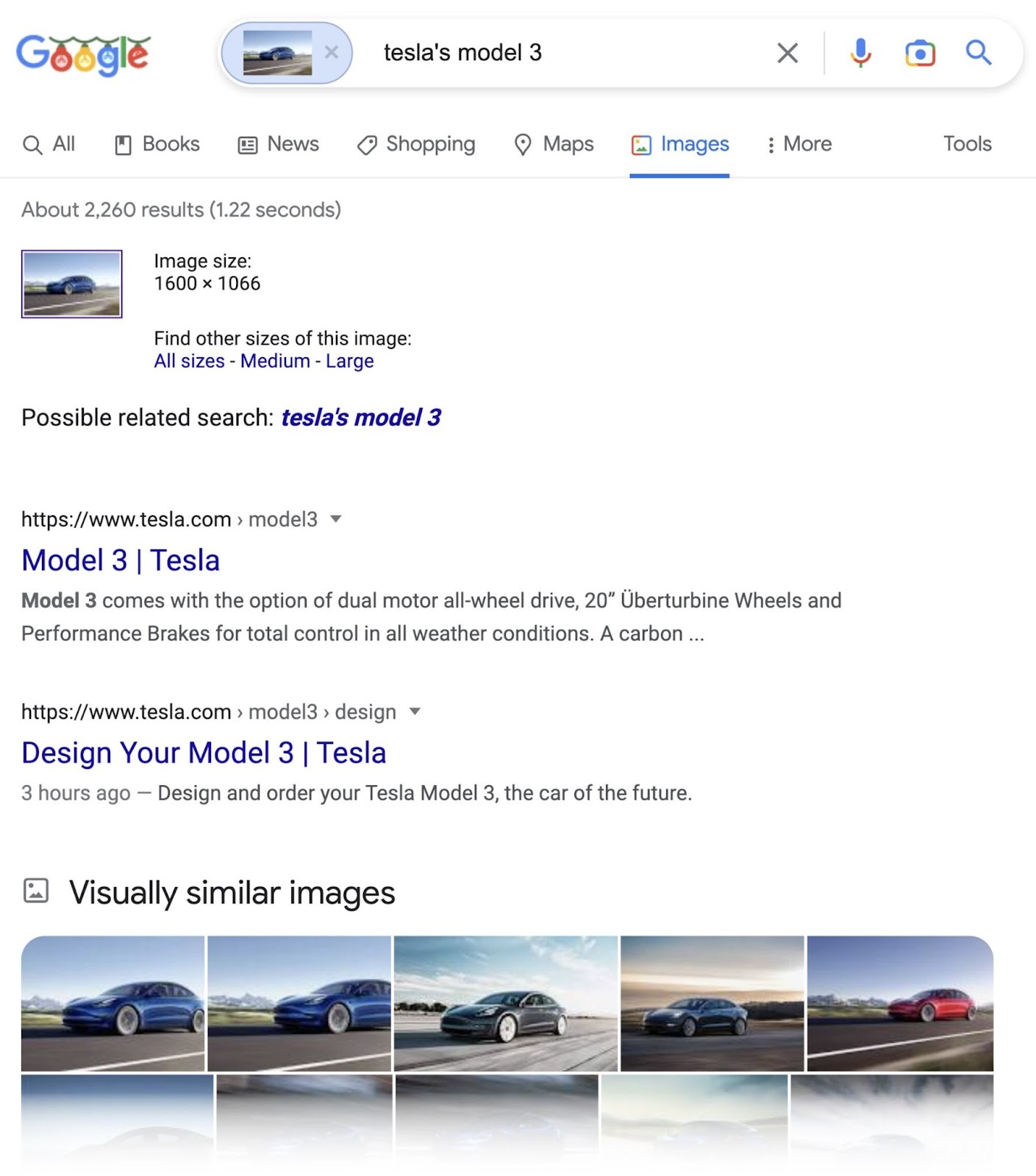 reverse image search in visual search