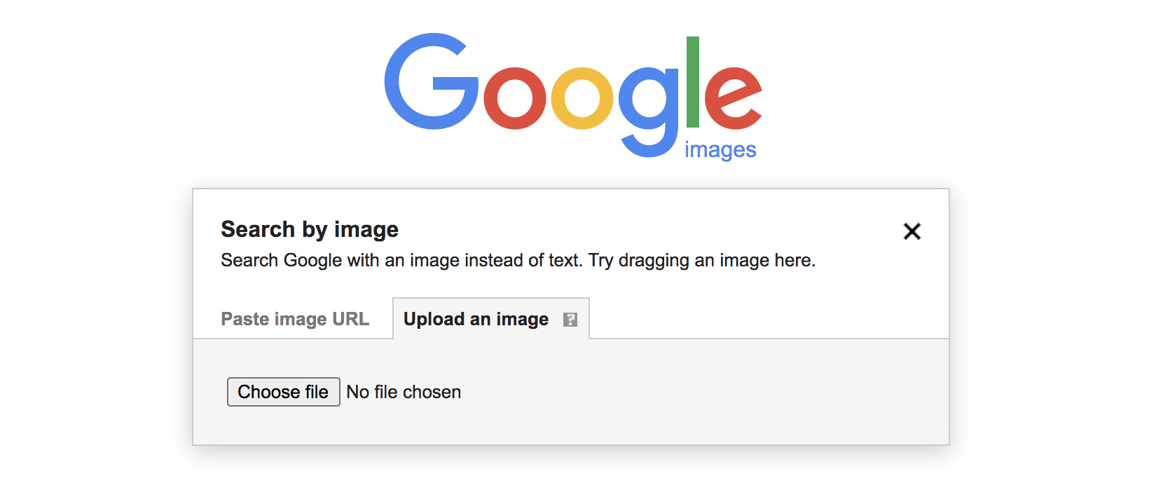 image upload search option on Google