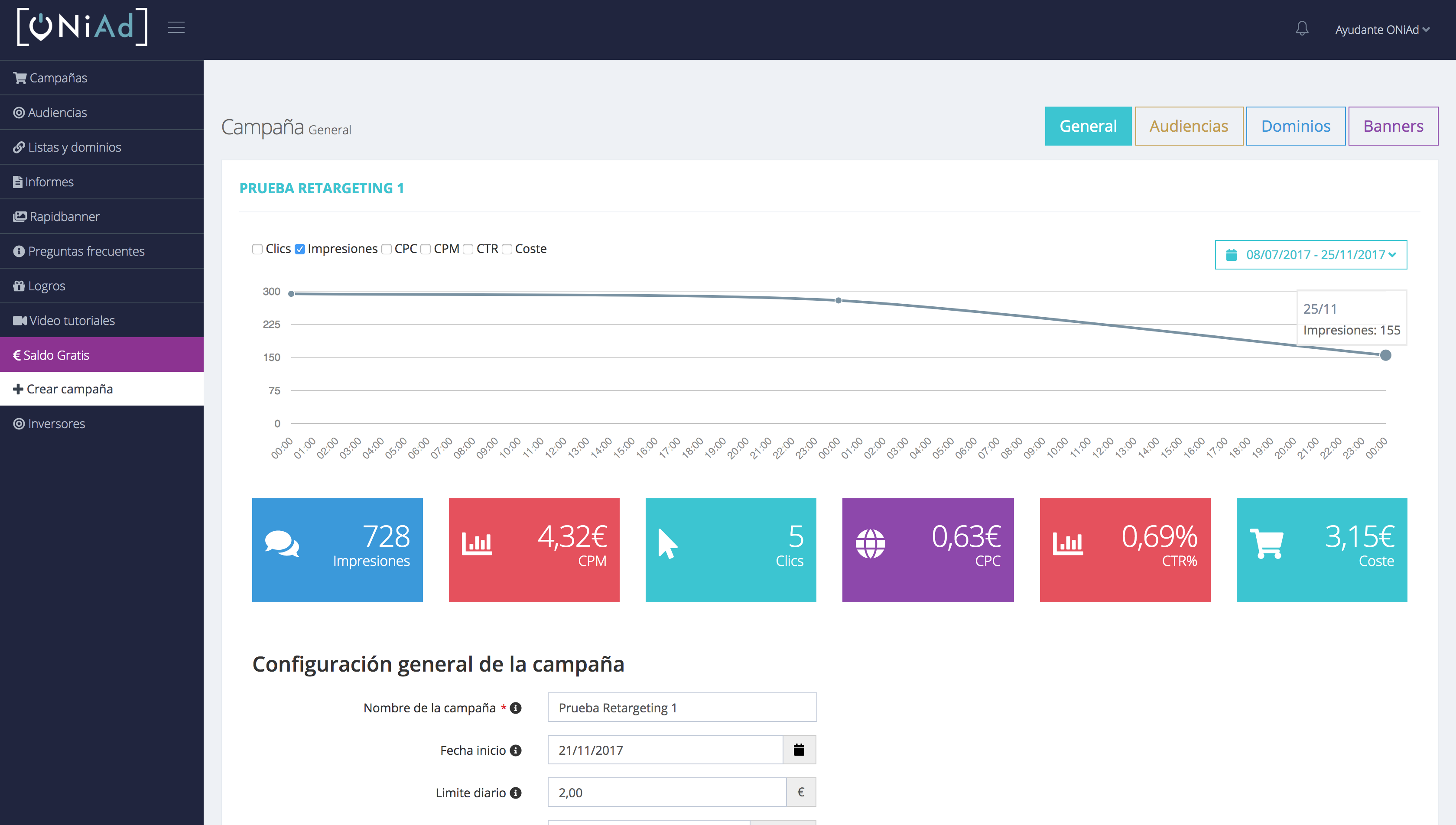 Inversión publicitaria - OniAd retargeting