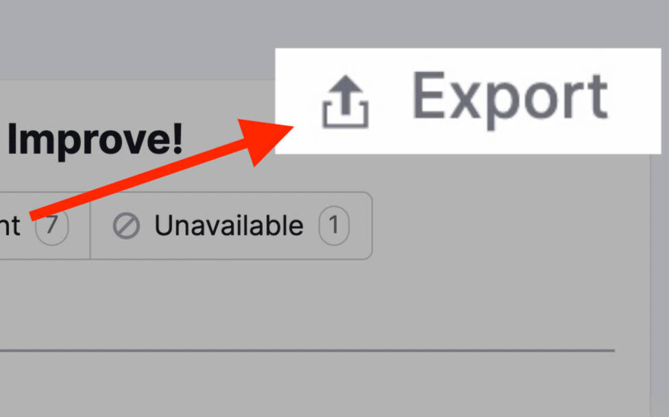 listing management export button