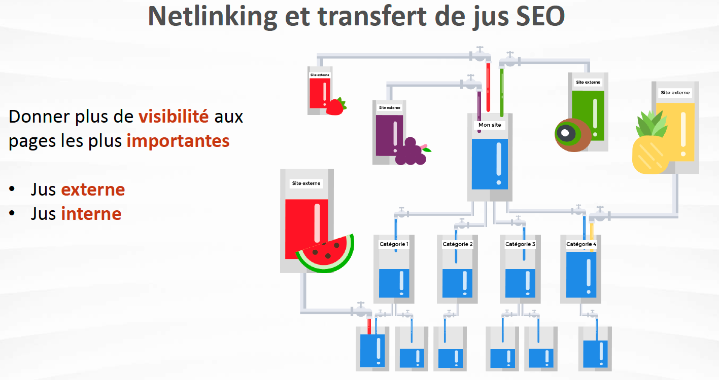 netlinking et transfert de jus SEO