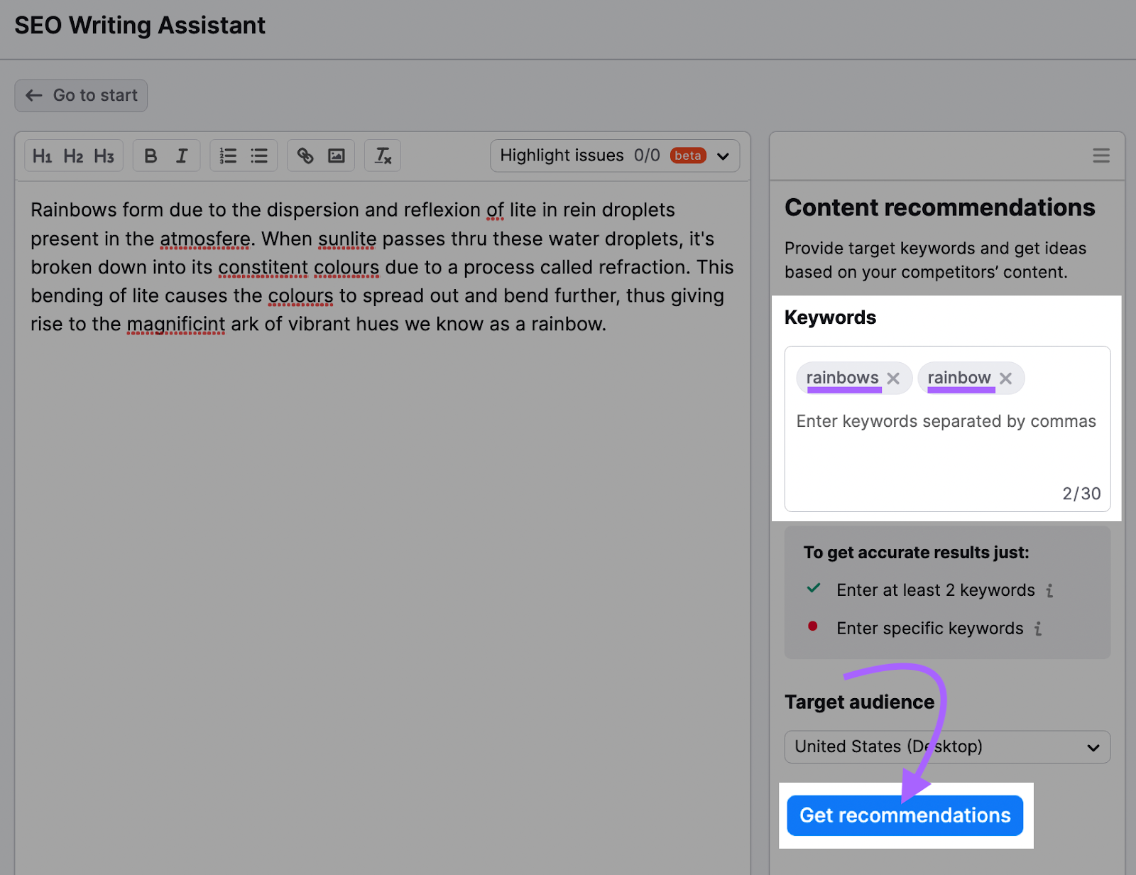 proof read and double check structure, and forms of writing