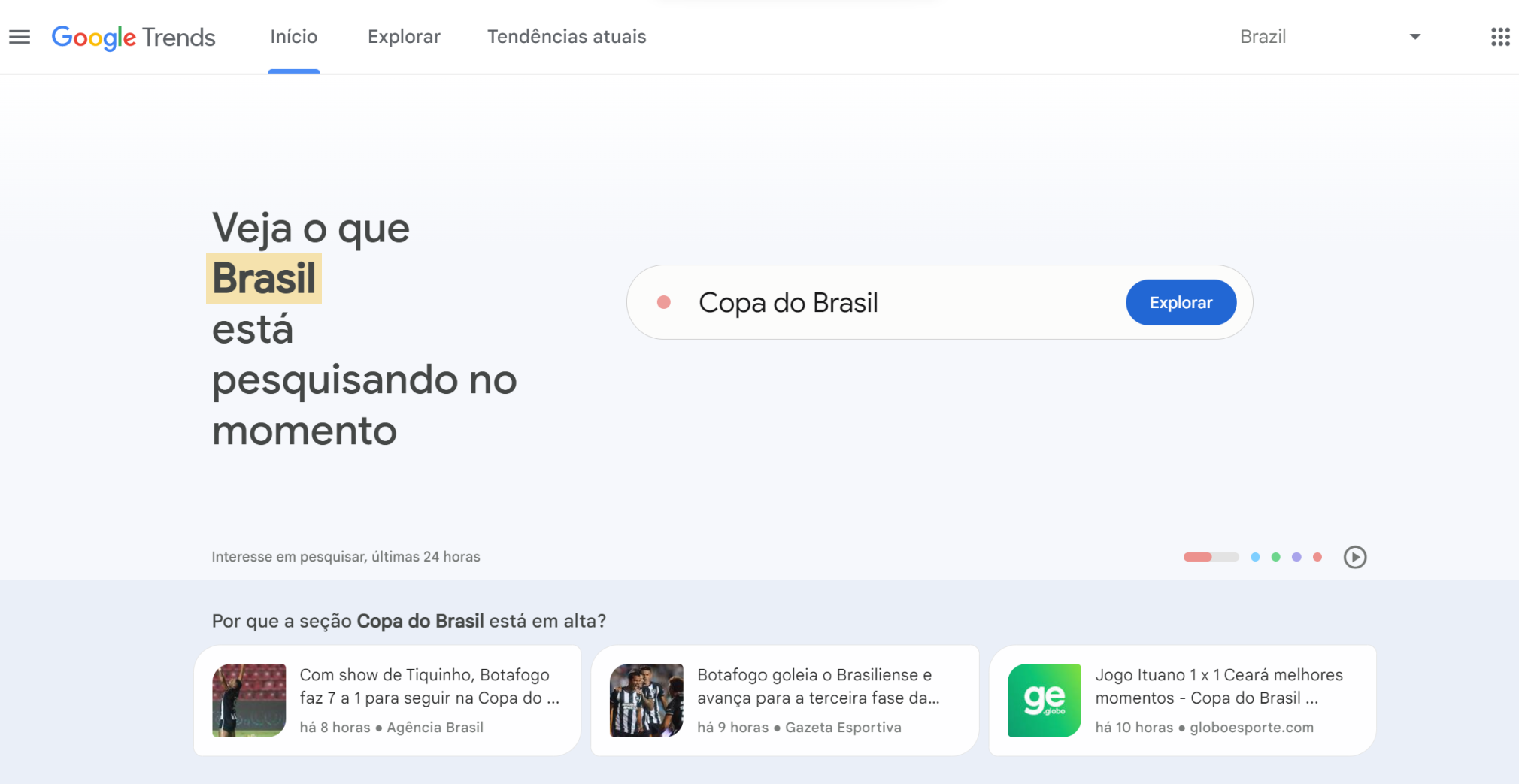 como remover sugestões de pesquisa - google trends