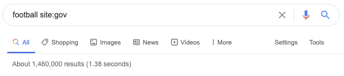 विशिष्ट TLDs के लिए खोज