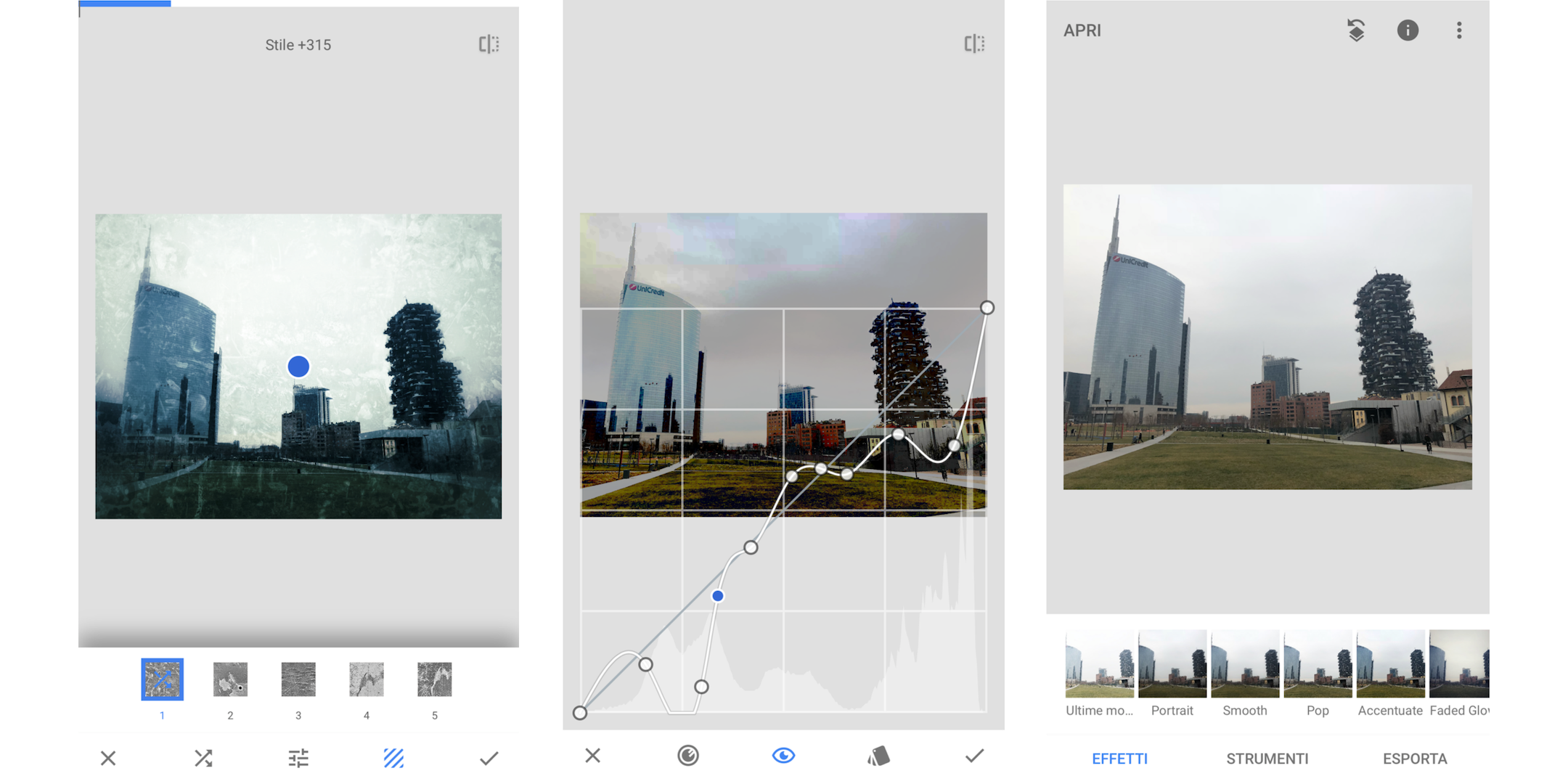 snapseed, app per foto di Instagram