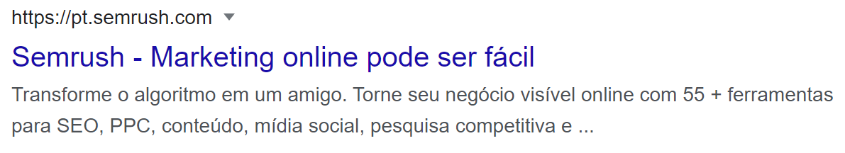 exemplo de metatítulo e metadescrição