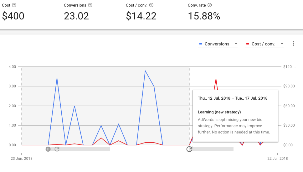 Google Smart Bidding Learning Period