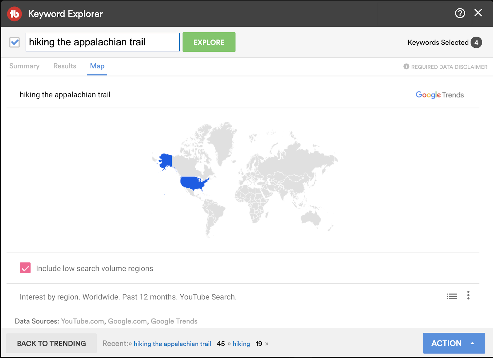 Map tab in TubeBuddy