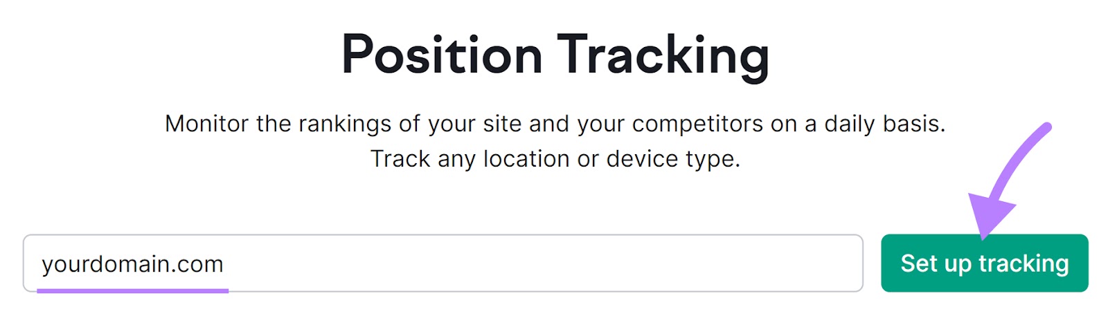 Position Tracking tool