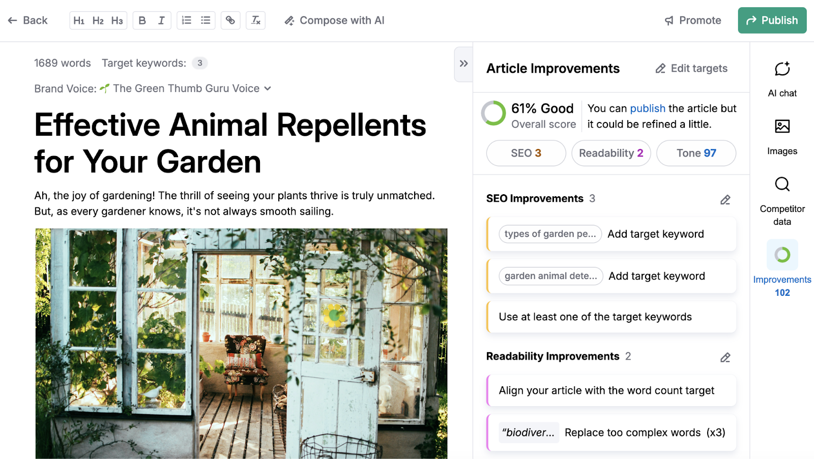 blog drafted successful  the instrumentality   with nonfiction  improvements listed specified  arsenic  seo improvements and readability improvements
