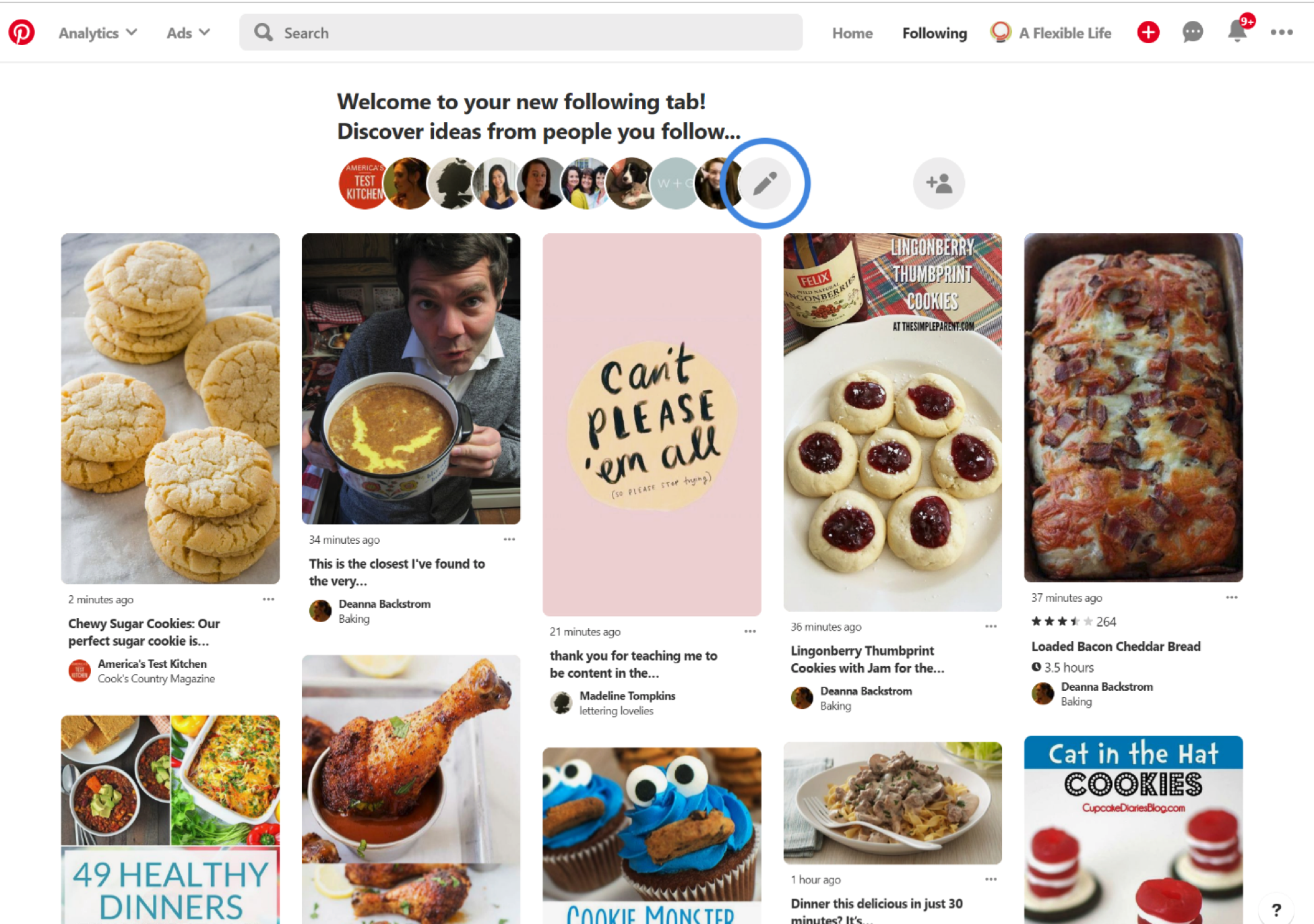 Cómo usar Pinterest - Feed de segudos