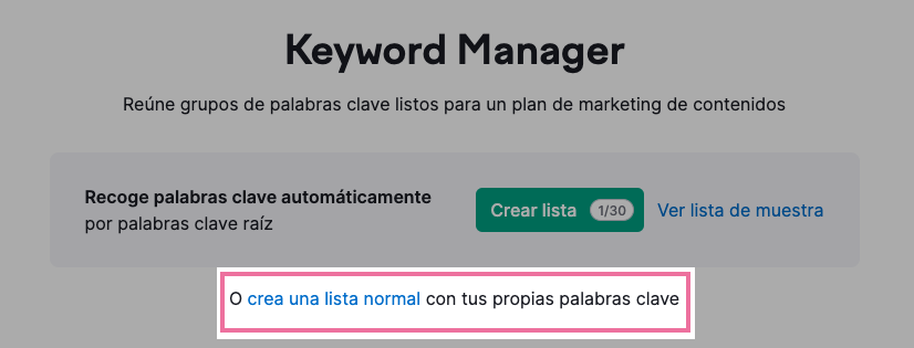 Agrupación De Palabras Clave En Un Instante Actualización De Keyword Manager 