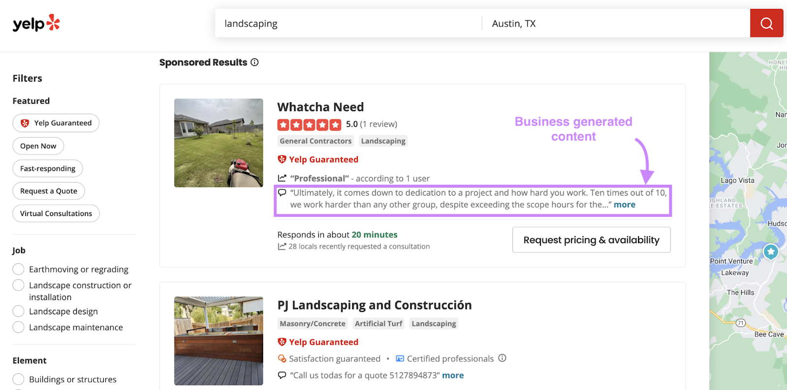 Business generated content for "Whatcha Need" on Yelp