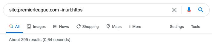 खोज ऑपरेटरों के साथ गैर-सुरक्षित पृष्ठों के लिए जाँच