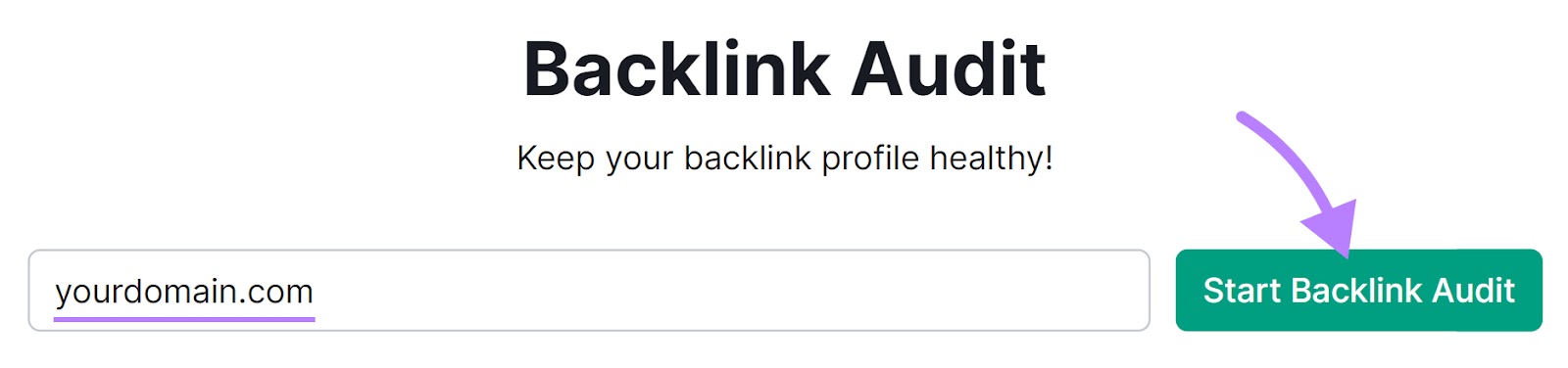 Backlink Audit instrumentality   hunt  bar
