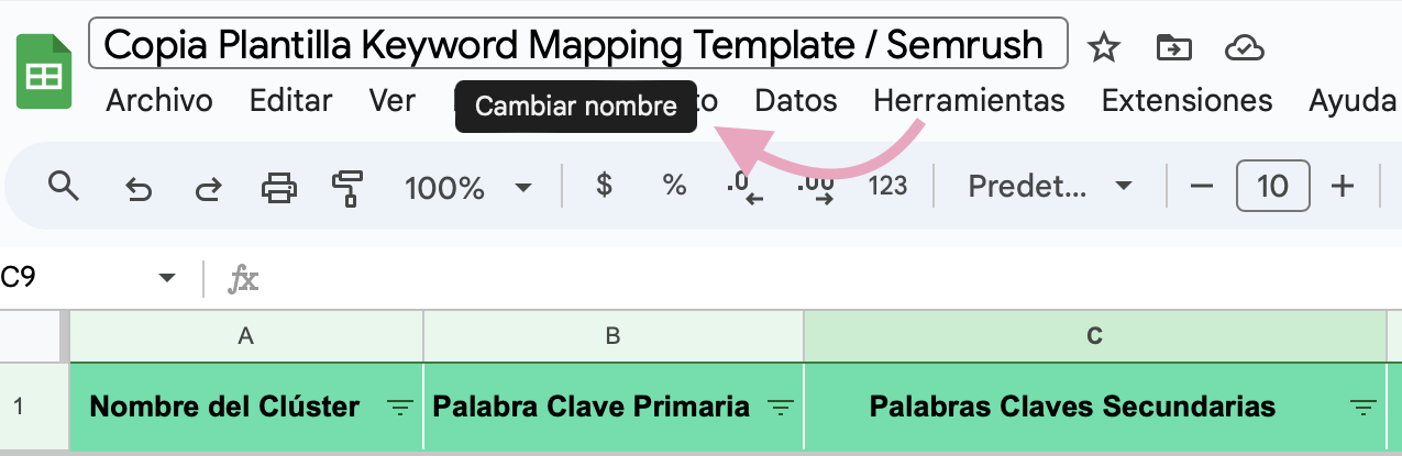 Copia de la Plantilla de Keyword Mapping