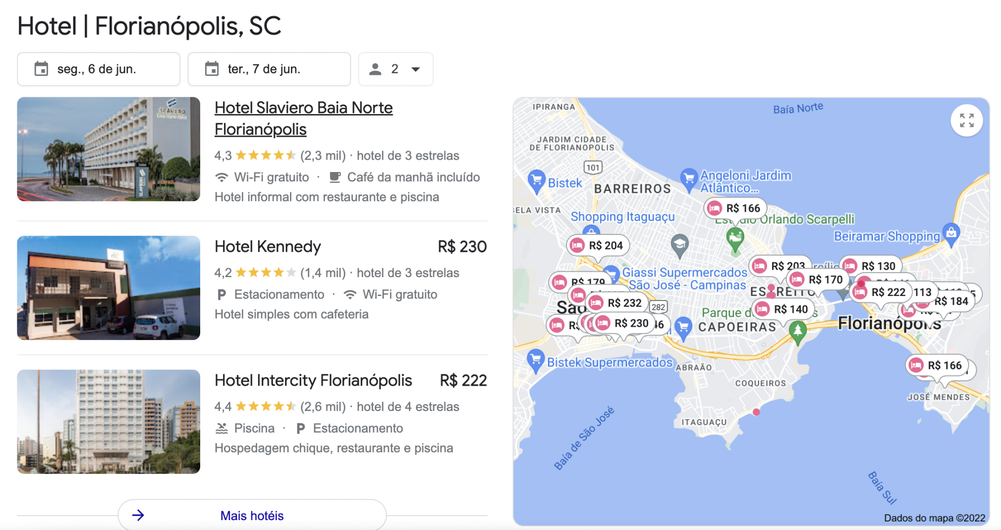 google pacote seo local hotéis