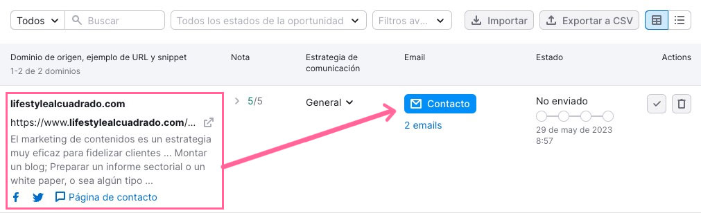 Contactar con un prospecto en Link Building