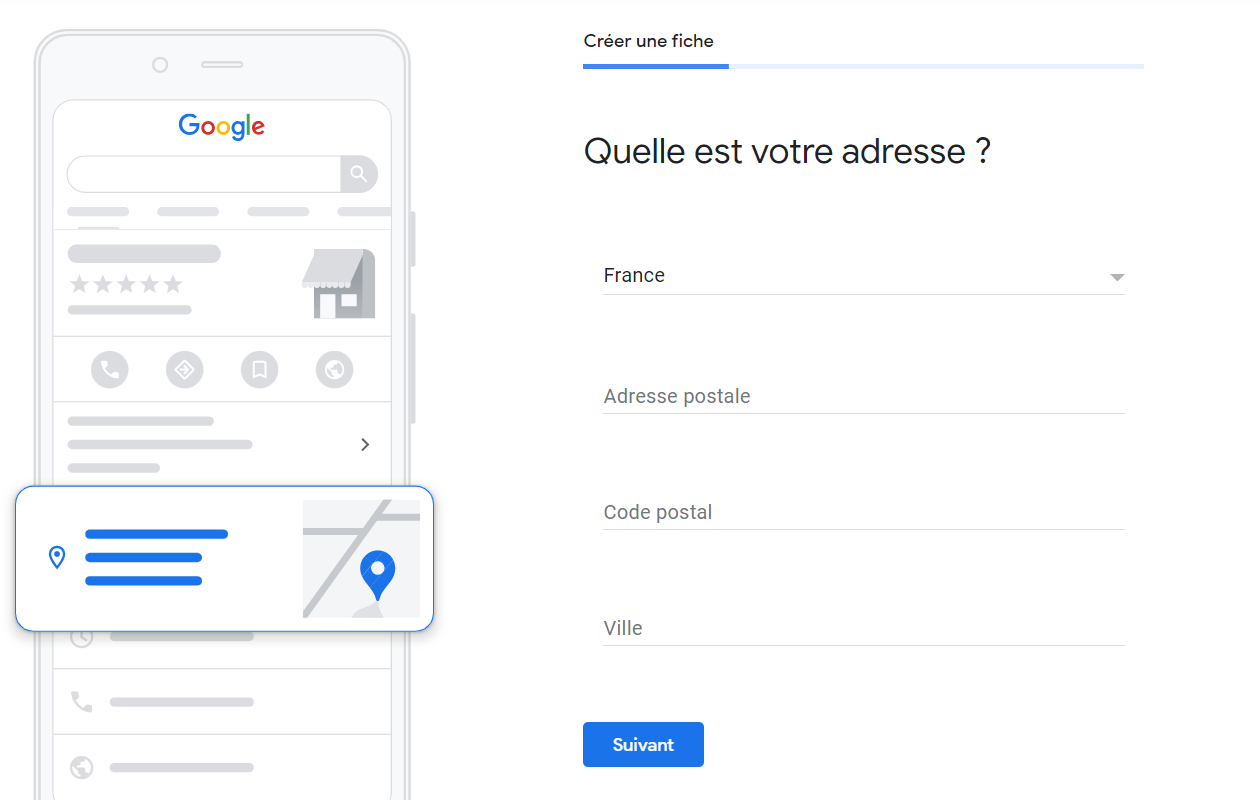 Google Business Profile - ajouter une adresse