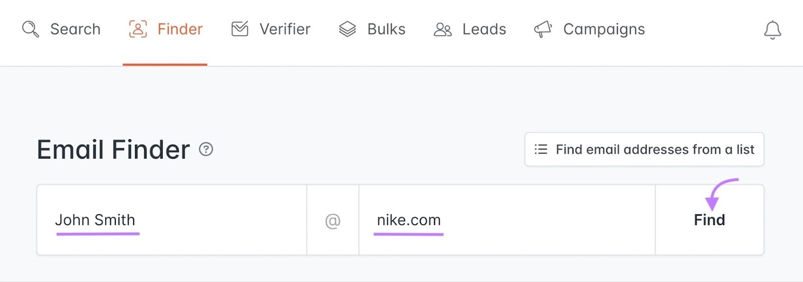 Recherche d'emails de chasseurs