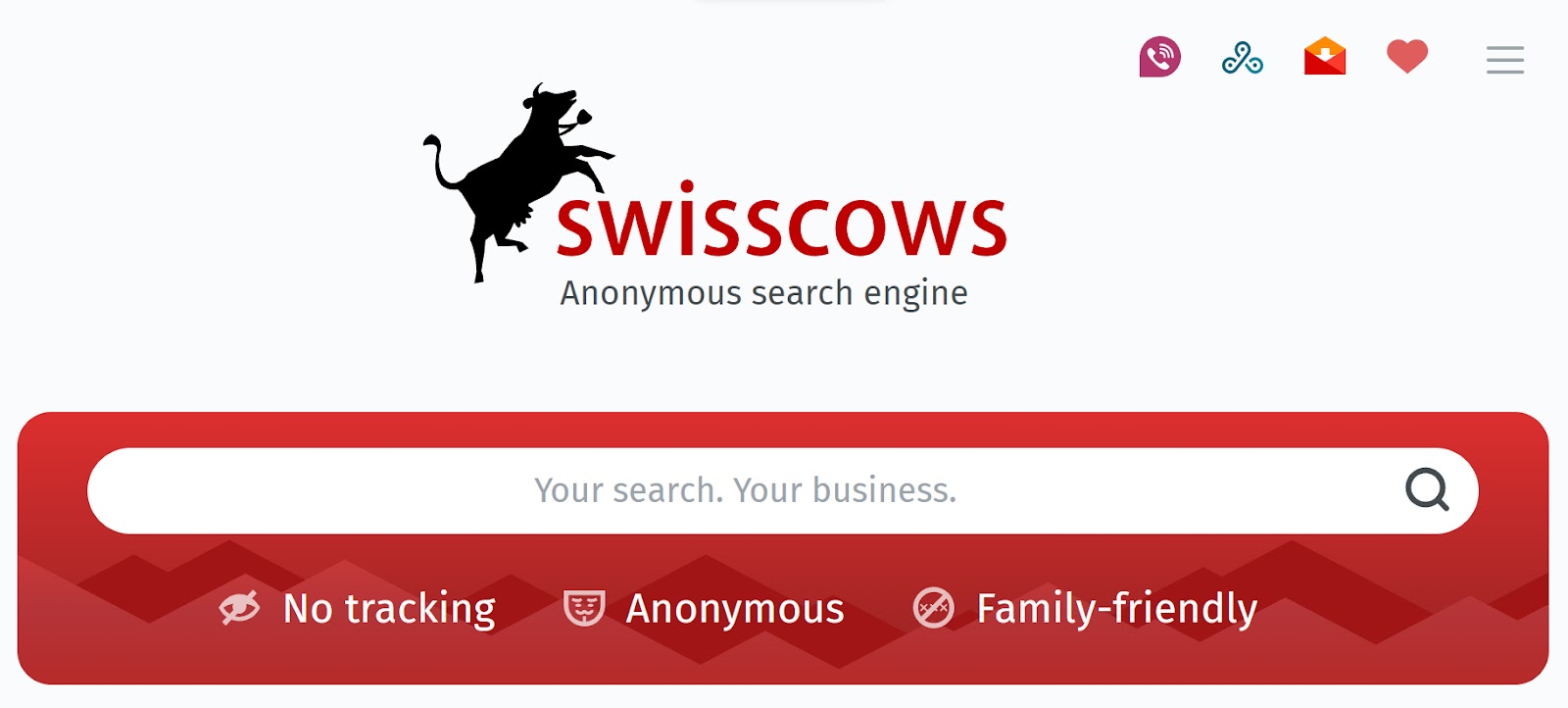 Swisscows search engine