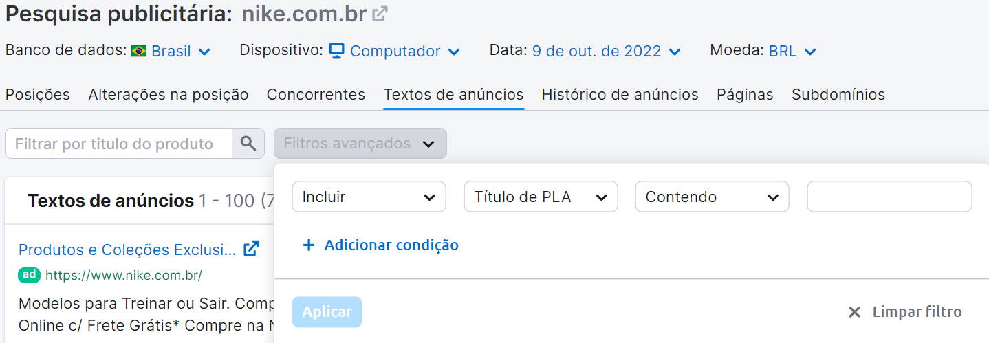 O que é Search Engine Marketing (SEM) e como funciona? 28 search engine marketing - ferramenta pesquisa publicitária - filtros