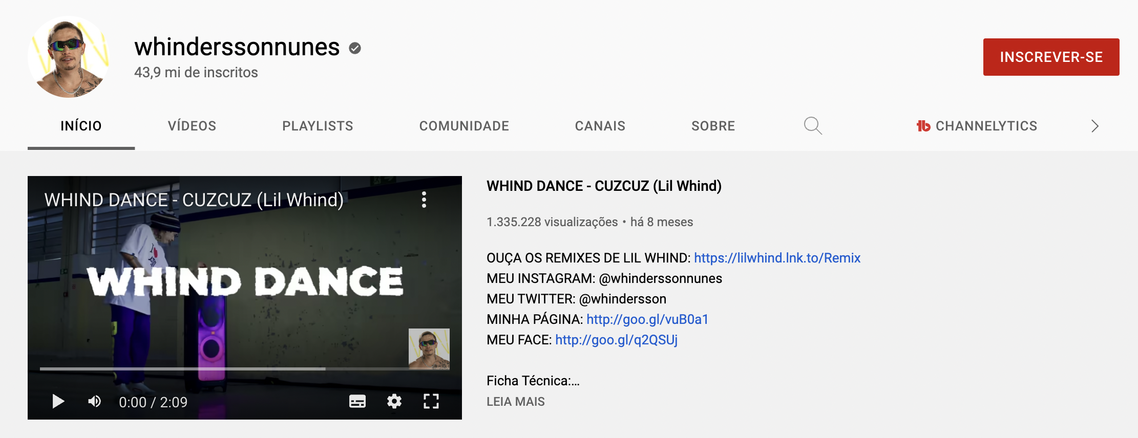 Veja o que é e como usa o YouTube Studio 7 YouTube Studio - Whindersson Nunes